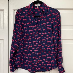 Express Portofino blouse with Flamingo print size XS